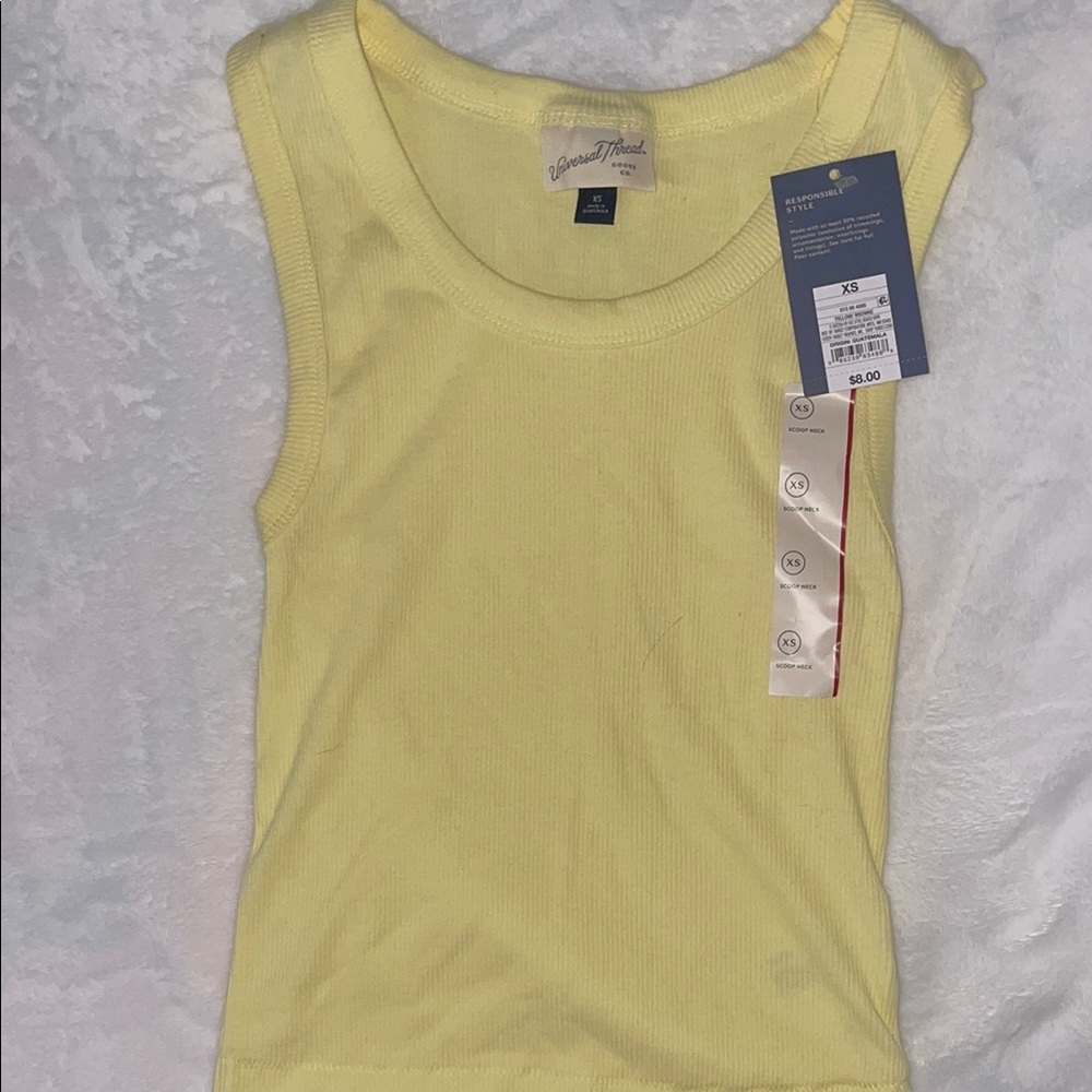 Yellow Sleeveless Top